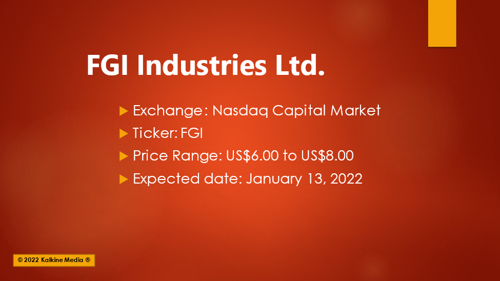 (FGI Industries Ltd (FGI) IPO: All you need to know)