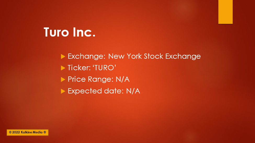 (Car-sharing marketplace provider Turo Inc. files for IPO)