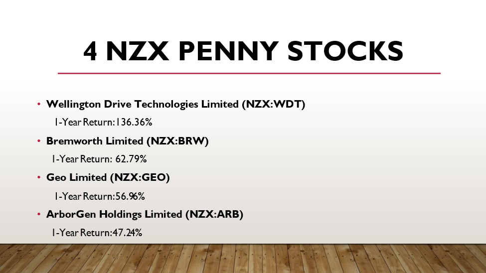  4 NZX Penny stocks and their details