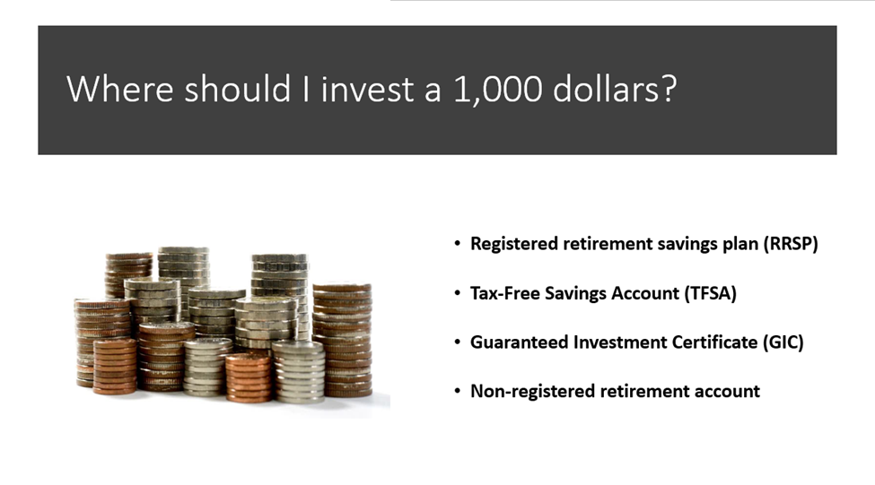 Where should I invest a 1,000 dollars?
