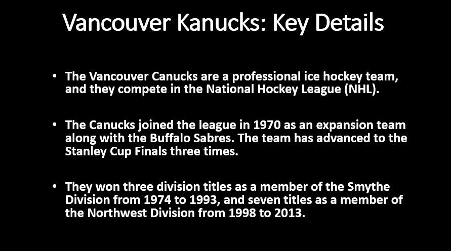 Canucks