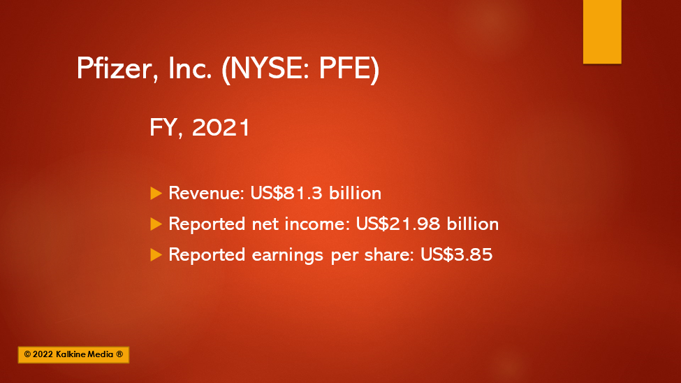 Pfizer, Inc. revenue up 95% in 2022, why PFE stock is down?