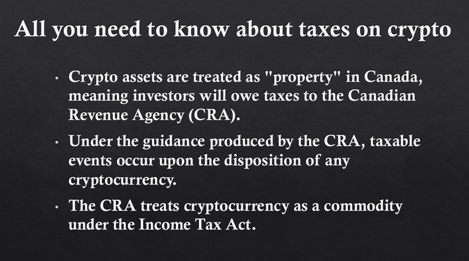 Crypto tax in Canada
