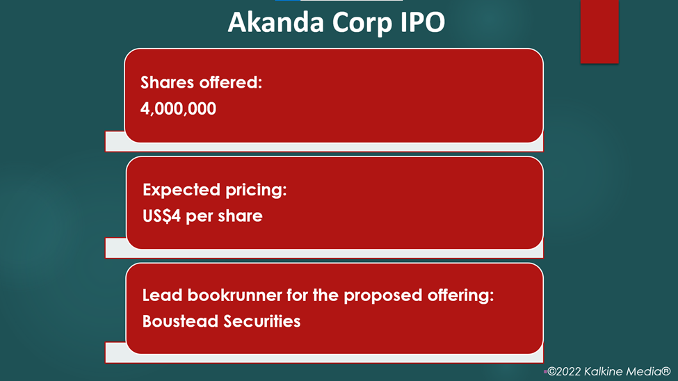 When is Akanda Corp. going public? Know details