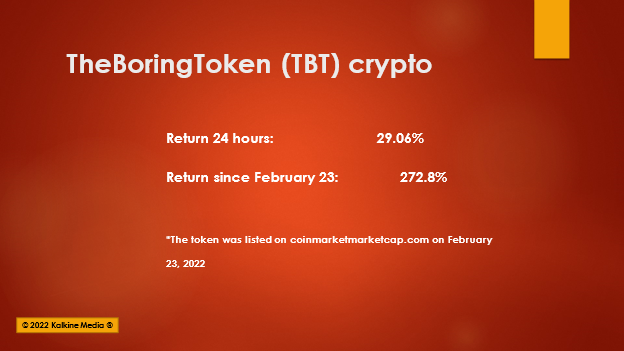 (Is the BoringToken (TBT) crypto a climate friendly project or just a scam?)