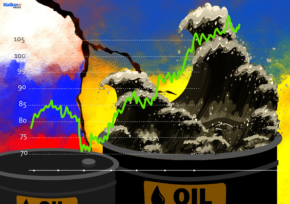Brent crude oil prices jumped to over US $119 per barrel