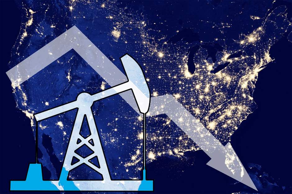 Slower growth in hydrocarbons