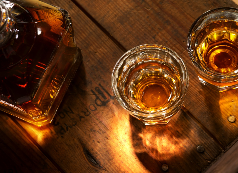 Lark deals with the whiskey and gin business