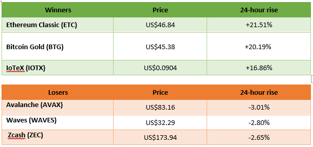 winners and losers in cryptocurrency trading