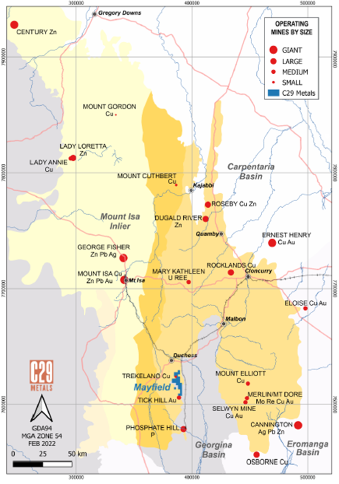 Map, C29 Metals, C29