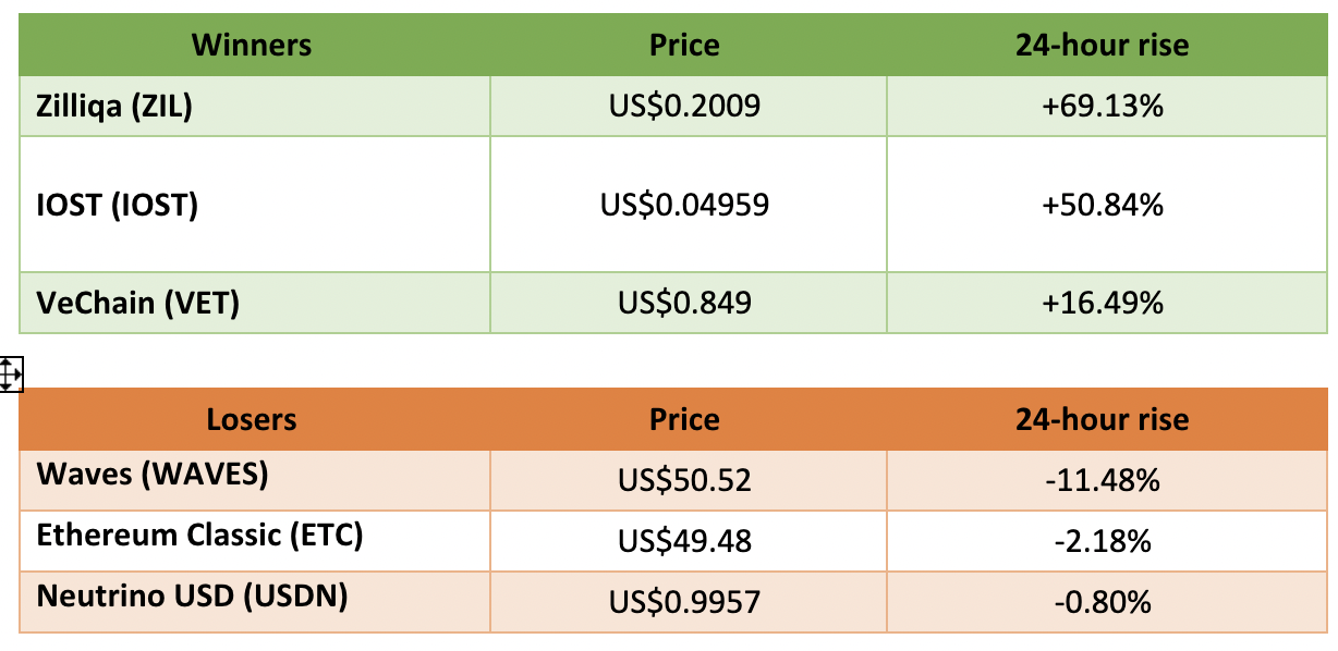 Winners & Losers in Crypto