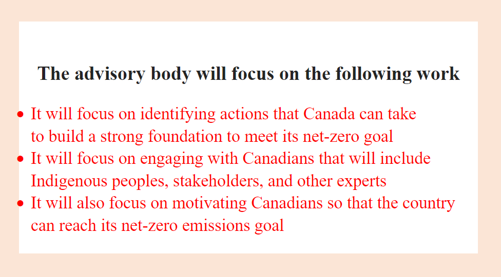 Advisory body&rsquo;s work