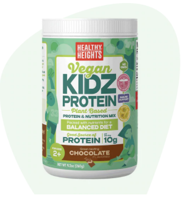 New Healthy Heights® KidzProtein nutritional vegan shake
