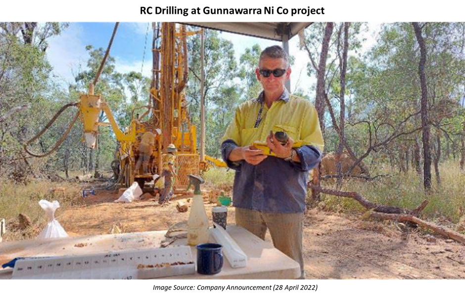  RC drilling at Gunnawarra project