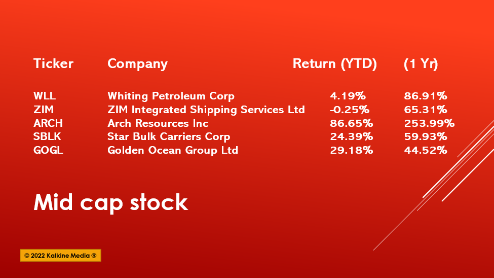 5 dividend-paying mid-cap stocks to watch: WLL, ZIM, SBLK, GOGL & ARCH