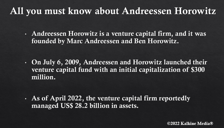 Andreessen Horowitz crypto fund