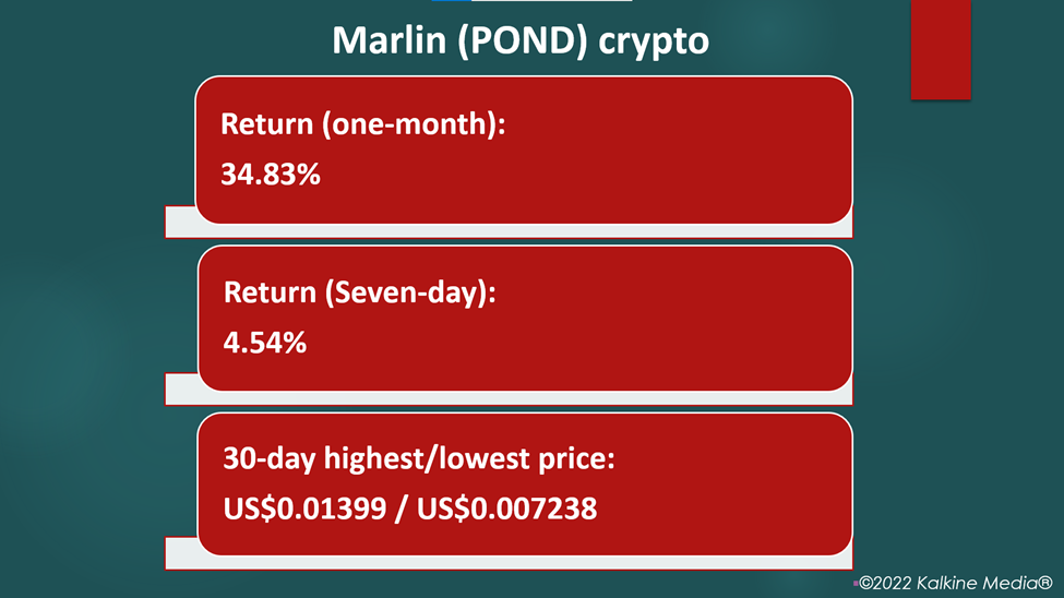 Marlin (POND) crypto price and performance