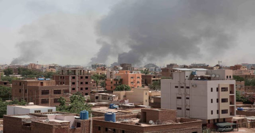 Smoke is seen rising from Khartoum’s skyline in Sudan