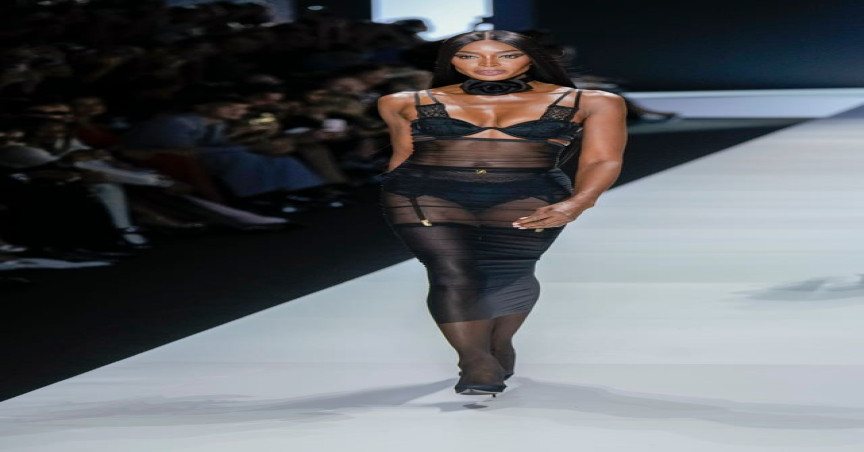 Naomi Campbell wears black lingerie on Dolce Gabbana catwalk Kalkine