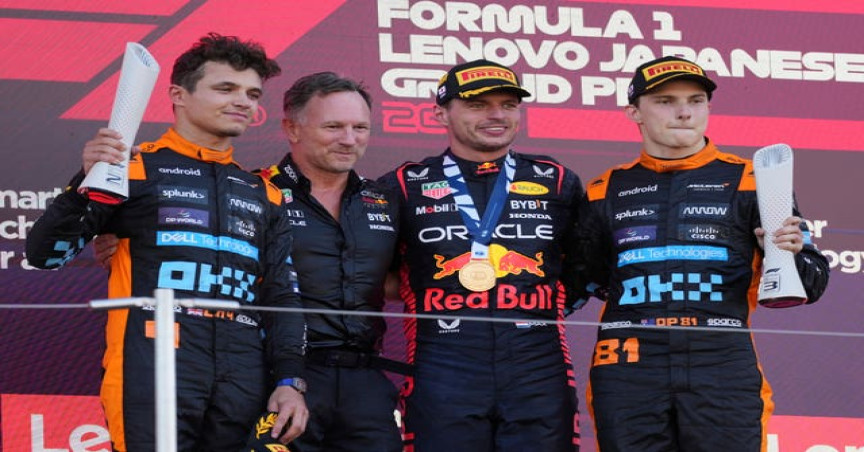 Verstappen, Norris and Piastri secured the podium places at Suzuka