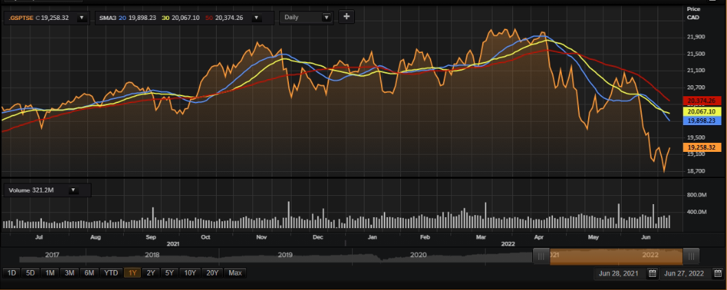 TSX stock performance
