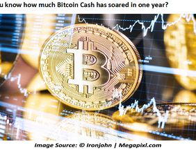 Do you know how much Bitcoin Cash has soared in one year?