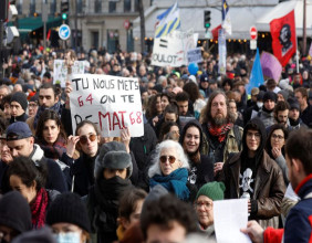 Huge crowds march across France, raising pressure against Macron's pension reform Huge crowds march across France, raising pressure against Macron's pension reform
