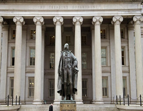 US Treasury boosts debt auction sizes as stocks dip ahead of Fed policy decision