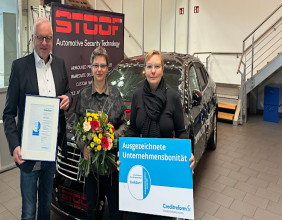 STOOF INTERNATIONAL RECEIVES CREDITREFORM AWARD FOR