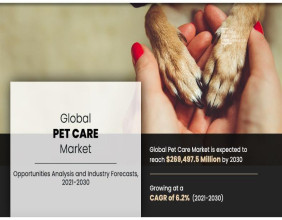 Pet Care Market Growing at 6.2% CAGR to Hit $269,497.5 million by 2030 | Growth, Share Analysis, Company Profiles