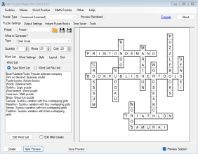 Introducing Puzzle Maker Pro Criss Cross: The Ultimate Solution for Captivating Word Puzzles From Your Own Word Lists