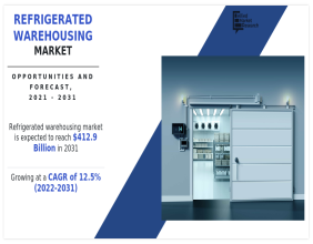 Refrigerated Warehousing Market 2021-2031 : Growth, Size ($412.90 Billion), Trends, Top Companies, Global Report