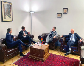 Dr Ozan Ozerk met with Seth Yeager, the Deputy Chief of the Political & Economic Section of the US Embassy in Lithuania