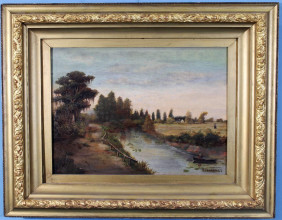 A painting by Richard Clague, Jr. and a portrait painting of Zachary Taylor will headline at Stevens Auction , May 11th