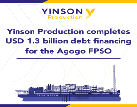 Yinson Production completes USD 1.3 billion debt financing for the Agogo FPSO