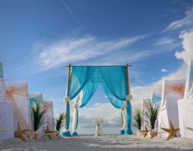 Florida Beach Wedding Packages with a Beach Wedding Reception - mid-week Specials in one wedding and reception venue