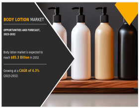 Body Lotion Market is Anticipated to Grow at a (CAGR) of 4.3%, Reaching a Valuation of $85.3 Billion by 2032