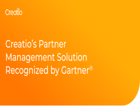 Creatio Recognized in the 2024 Gartner® Market Guide for Partner Relationship Management Applications