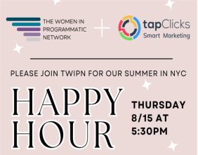 TapClicks Sponsors a Summer Networking Event with The Women in Programmatic Network