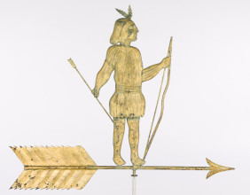 1890 gilded-copper Indian-figure weathervane, Hulings painting among top highlights at Everard's Oct. 29-31 auction