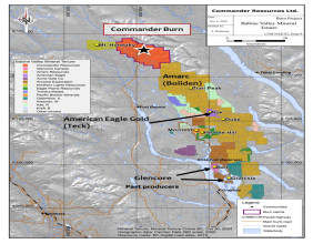 Commander Identifies Targets at Burn Porphyry Copper Property, British Columbia