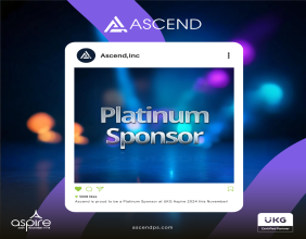 Ascend, a UKG 2024 Partner of the Year, To Exhibit at UKG Aspire 2024
