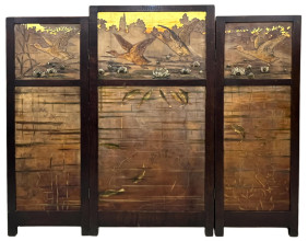 A museum-quality Roycroft three-panel screen will headline MBA Seattle Auction House's December 5th online-only auction