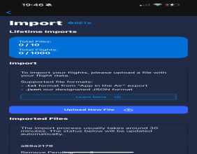 MyFlightLife Adds New Flight Import Feature