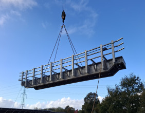 Acrow Designs and Supplies Steel Beam Bridge for Langford Solar Farm in Devon