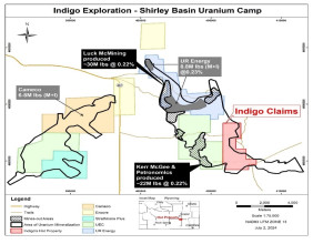 Indigo Completes Phase 1 Drilling on its Uranium Project in Shirley Basin, Wyoming