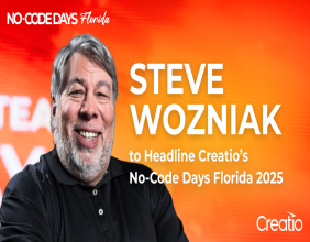 Steve Wozniak, Silicon Valley Icon, To Discuss the Future of AI at Creatio’s No-Code Days Florida 2025