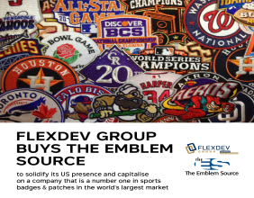 Flexdev Group expands to the USA with acquisition of The Emblem Source, a leading sports textile customization company