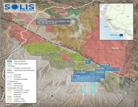 Solis Minerals Provides Updated on Exploration Activities at the Cinto Project in Peru