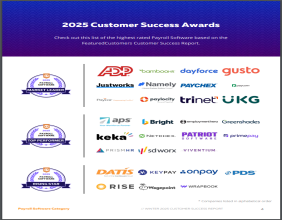 The Top Payroll Software Vendors According to the FeaturedCustomers Winter 2025 Customer Success Report Rankings